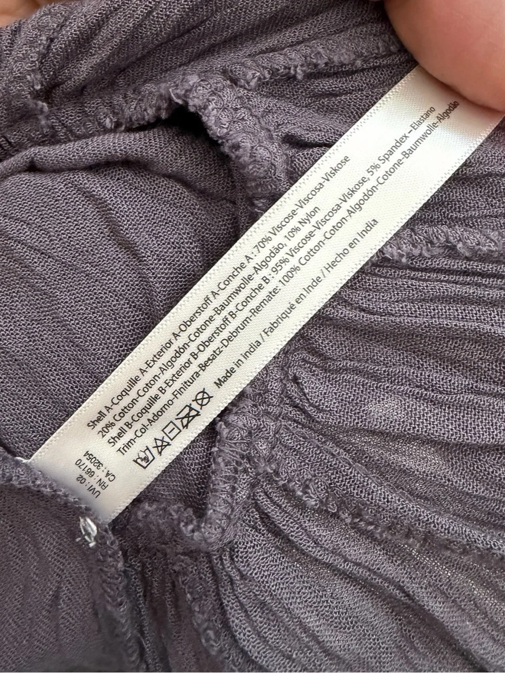 Free People Adella Lace Slip Dress Gray Small Boho Asymmetric Mini - Picture 5 of 12